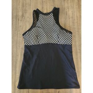 Pina Swim Top Black & White Sz 12 Modest High Neck Swimsuit Top New‎ Zeland